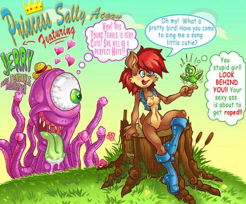Sallyhot Jerry The Tentacle Monster Porn Comic
