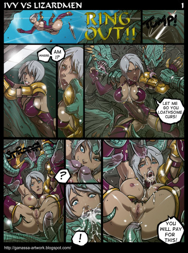 Ganassa - Ivy VS Lizardmen (Soulcalibur) Porn Comic