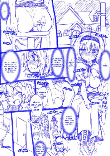 Alice and Marisa's Smelly Kiss Hentai Comics