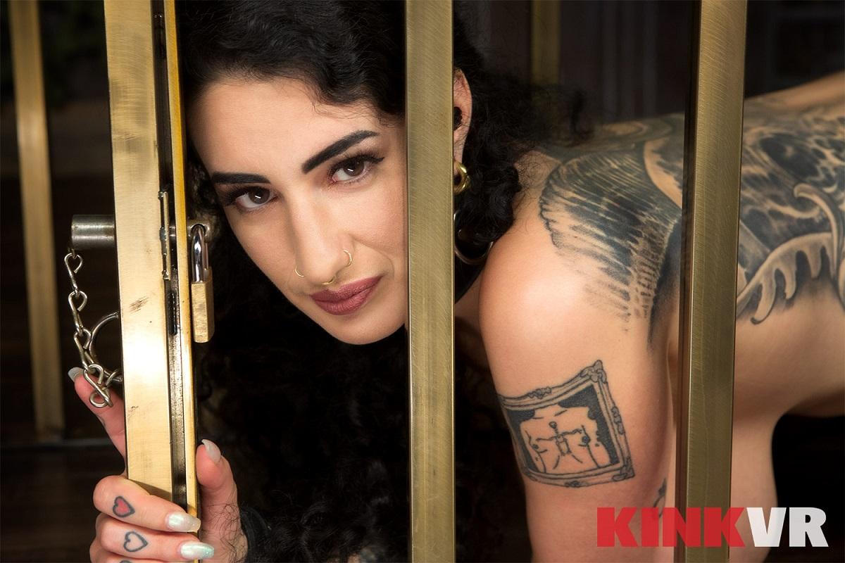 [kinkvr.com] Arabelle Raphael (Pretty Please Daddy / kinkvr.com) [2019 г., Rope Bondage, Punishment, Dungeon, Electrical Play, Edging, Stockings, Hitachi, Corporal, Fisting, Suspension, Caning, Clothespins, Teen, Spanking, 5K, 2700p] [Oculus Rift / Vive]