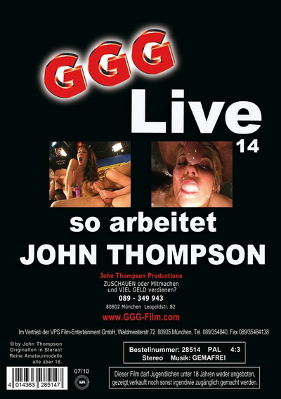 [JTPron] GGG - Live 14: So Arbeitet John Thompson / Живое 14: Так работает студия John Thompson (John Thompson, GGG) [2010 г., Bukkake, Casting, Cumshot, Group, All Sex, DVDRip]