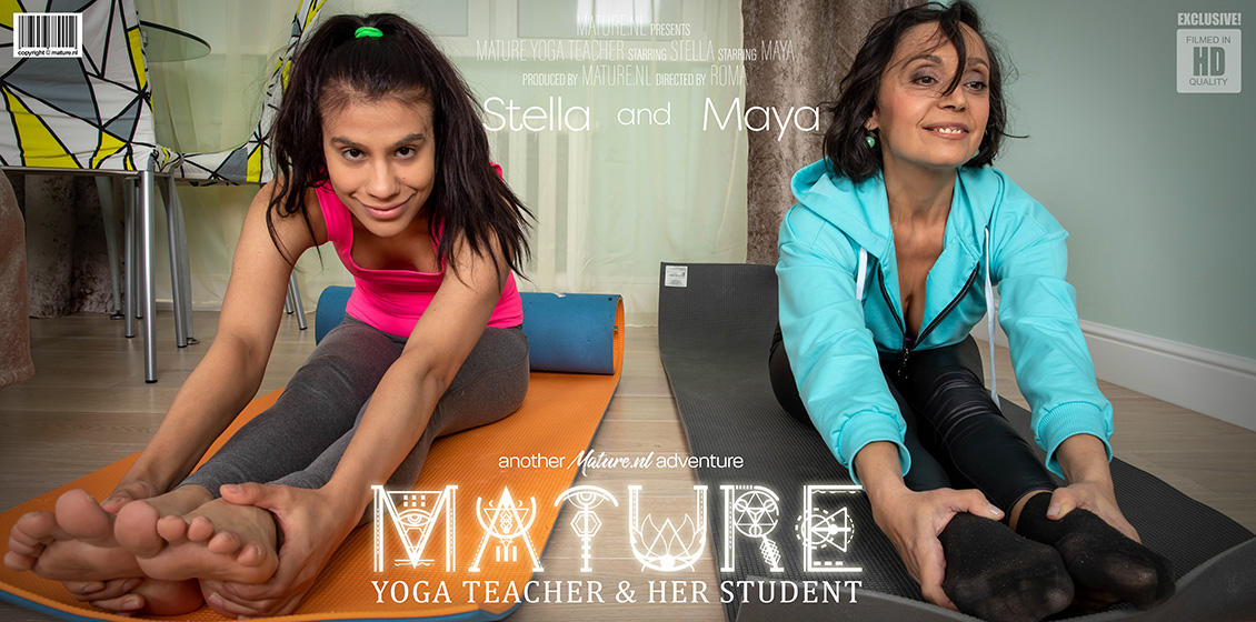 [Mature.nl] Malya (23), Stella (51) - Mature Yoga teacher has a special lesson for her lesbian student / 13834 [07-11-2020, Lesbian, Masturbation, Old & young lesbians, Shaved, 1080p]