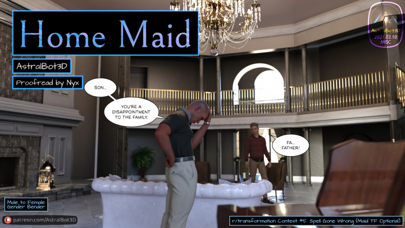 AstralBot3D - Home Maid 3D Porn Comic