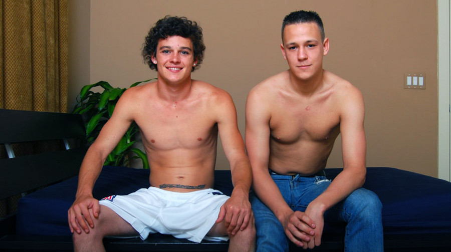 Two of the hottest young lads on Broke Straight Boys are in bed together; B...