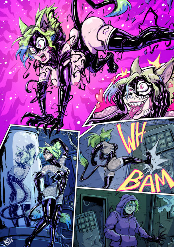 Seeping Ooze - Symbiote Catgirl Porn Comics