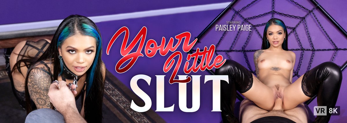 [VRBangers.com] Paisley Paige (Your Little Slut / 25.05.2021) [2021 г., Asian, Blowjob, Brunette, Cowgirl, Cumshot, Doggy, Natural Tits, Small Tits, Stockings, Tattoo, VR, 4K, 1920p] [Oculus Rift / Vive]