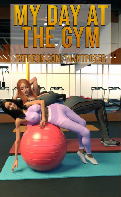 GiantPoser - My day at the GYM 3D Porn Comic