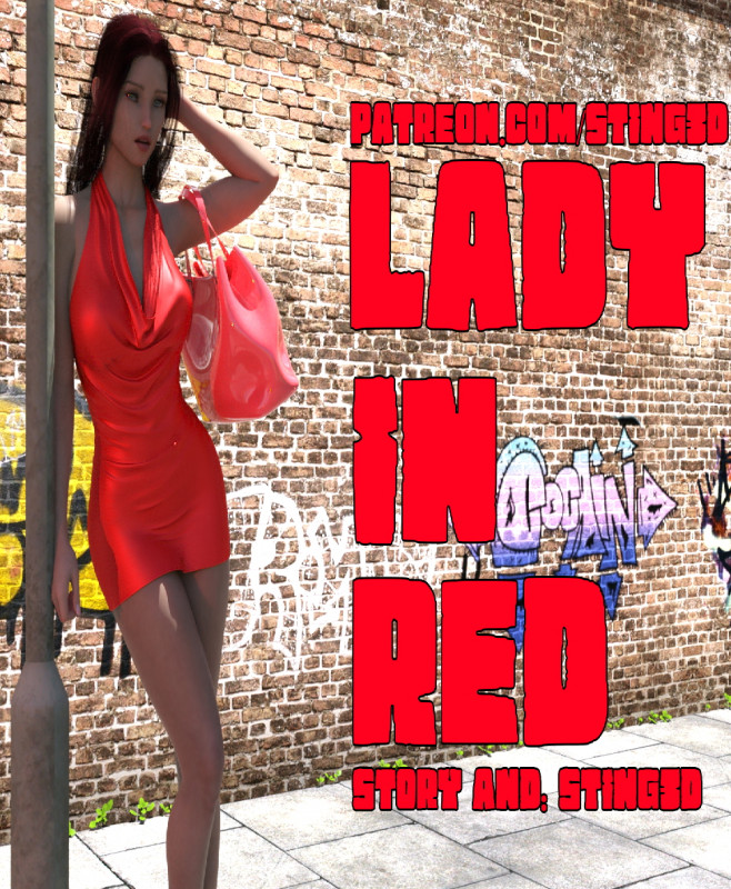 Sting3D - Lady in Red 3D Porn Comic